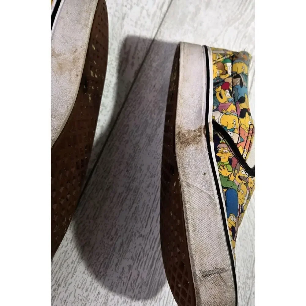 LIMITED EDITION The Simpsons VANS Slip-On 'Springfield' Mens Sz 5 Wmn 6.5 RARE